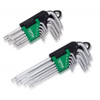 Набор Г-обр. ключей TORX T10-T50 9ед. c отверстием